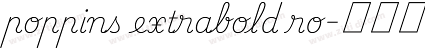 poppins extrabold ro字体转换